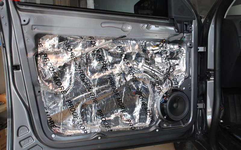 Automobile sound insulation